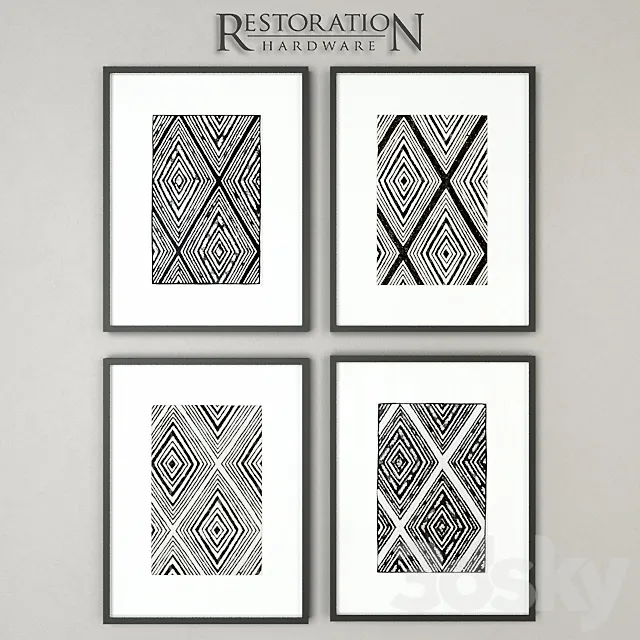 RH Dream Weaves Collection 3D Model RH Dream Weaves Collection 3D Model