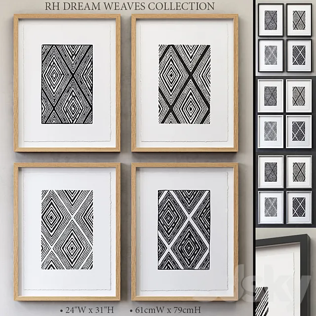 RH DREAM WEAVES COLLECTION 3D Model RH DREAM WEAVES COLLECTION 3D Model