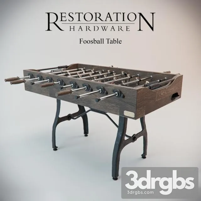 RH Foosball Table 3D Model Download