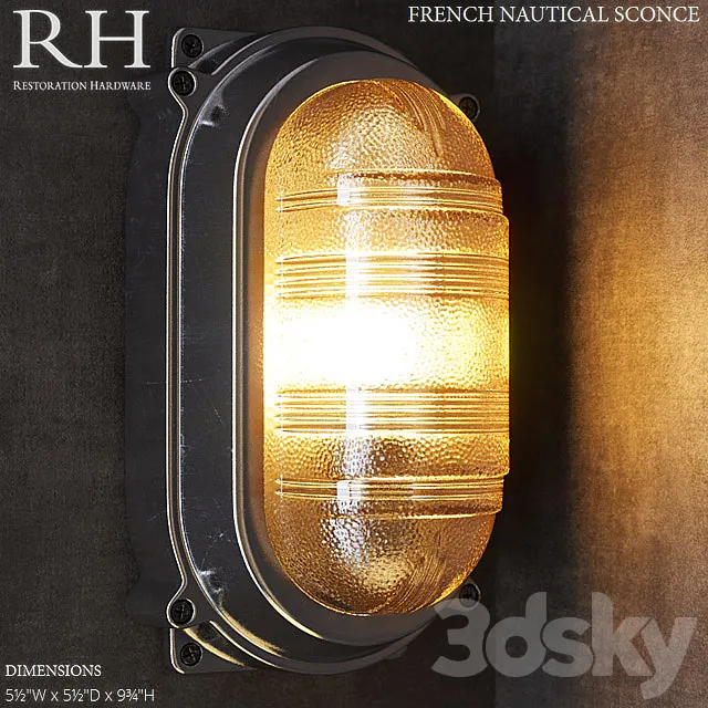 RH French Nautical Sconce 3DModel