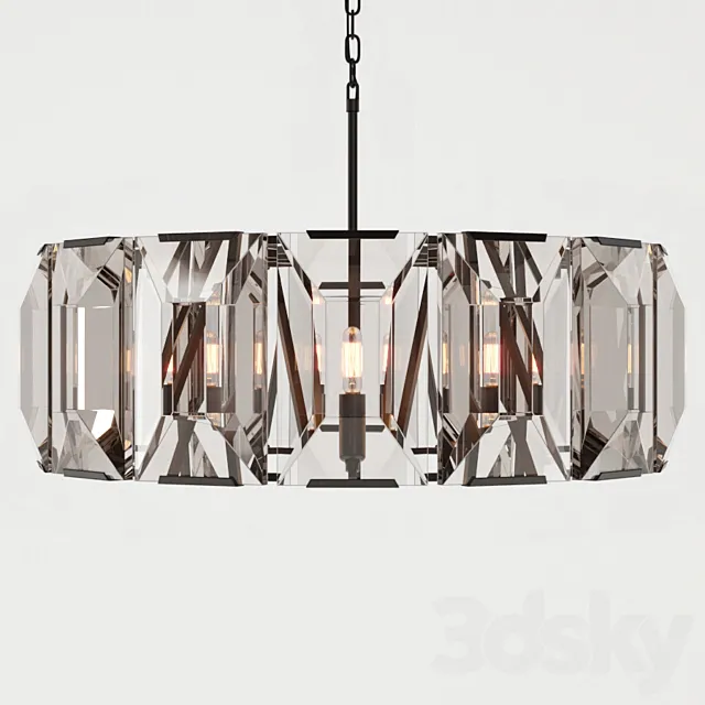 RH HARLOW CRYSTAL CHANDELIER 31 3DModel RH HARLOW CRYSTAL CHANDELIER 31 3DModel