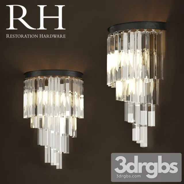RH Heliz Glass Sconce 3D Model Download