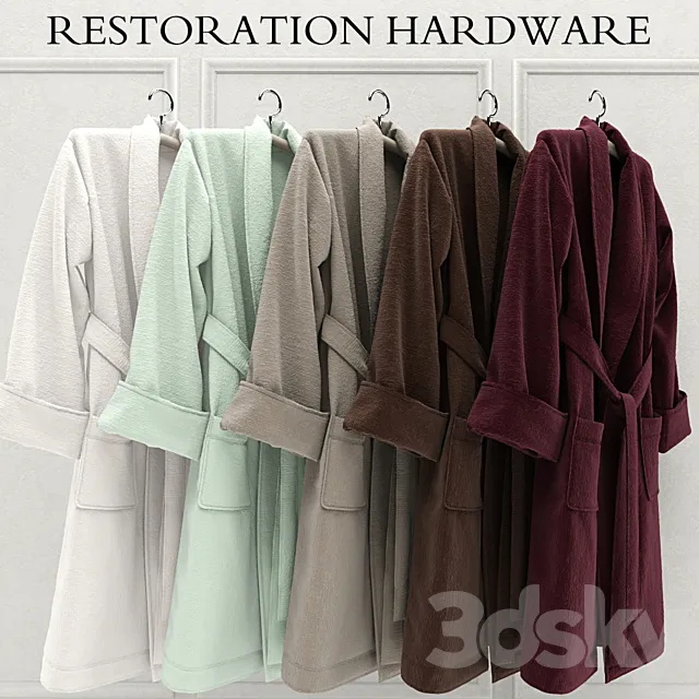 RH Holiday Luxury Plush Robes 3D Model RH Holiday Luxury Plush Robes 3D Model