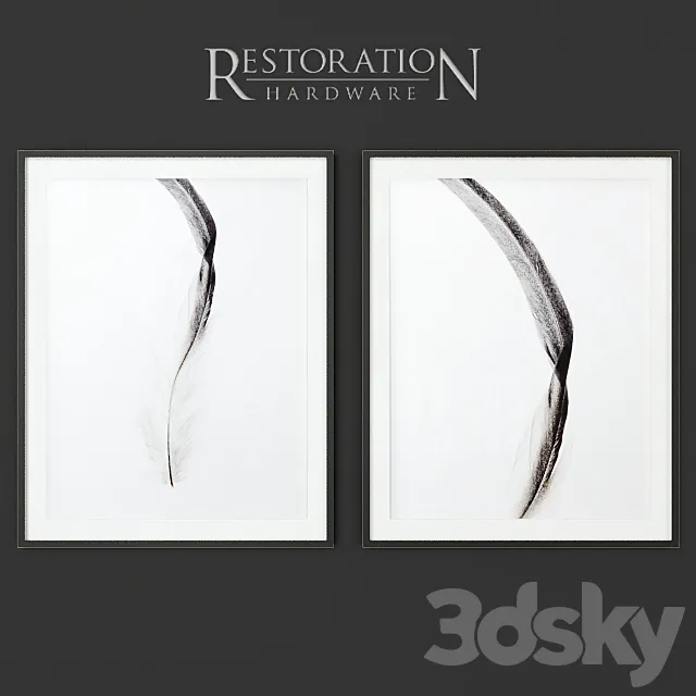 RH Kerry Mansfield Bold Feather 3D Model RH Kerry Mansfield Bold Feather 3D Model