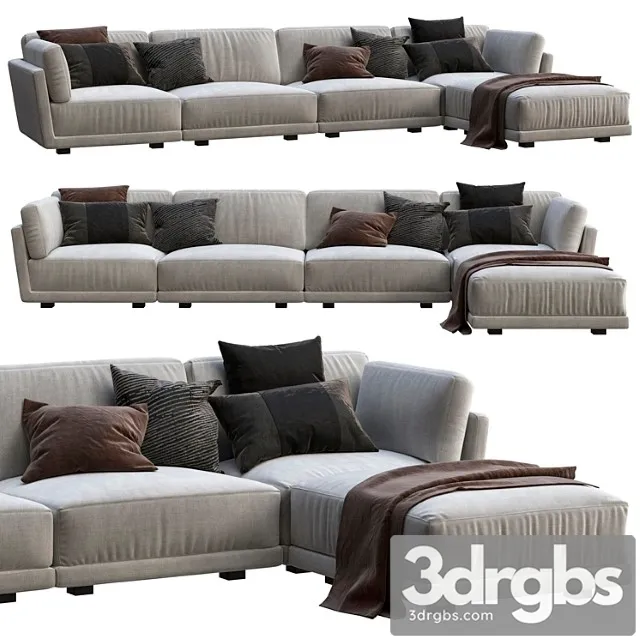 Rh lars modular sofa 2 3D Model Download