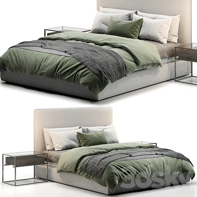 RH LAWSON BED 3D Model RH LAWSON BED 3D Model