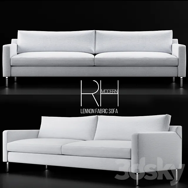 RH-LENNON FABRIC SOFA 3D Model RH-LENNON FABRIC SOFA 3D Model