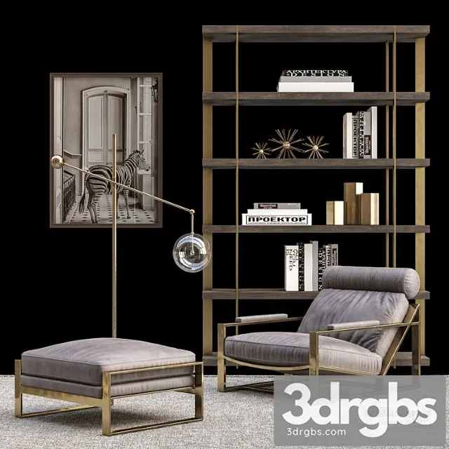 Rh Living room Set 2 3D Model Download Rh Living room Set 2 3D Model Download