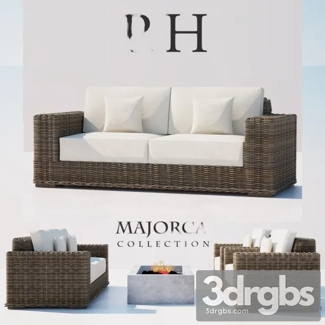 RH Majorca Collection Outdoor 02 3D Model Download