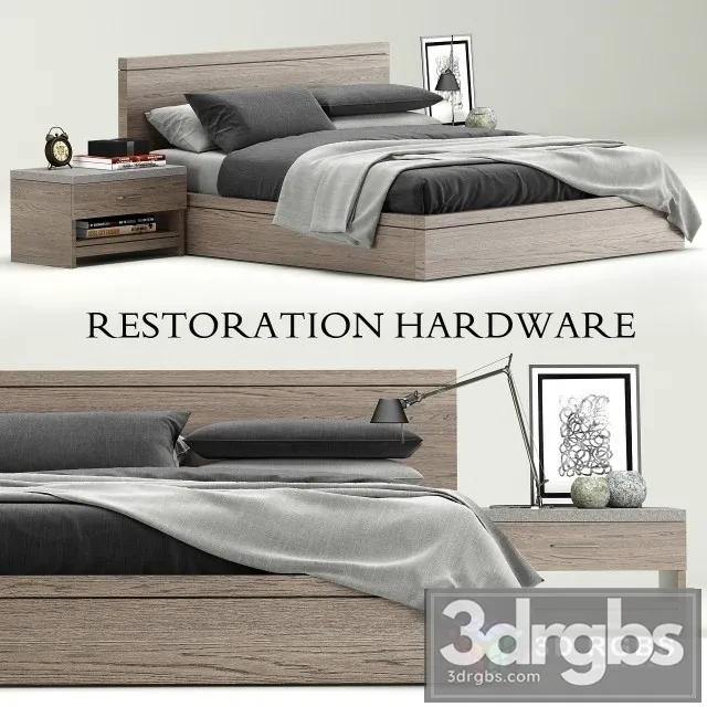 RH Manchito Bed 3D Model Download RH Manchito Bed 3D Model Download