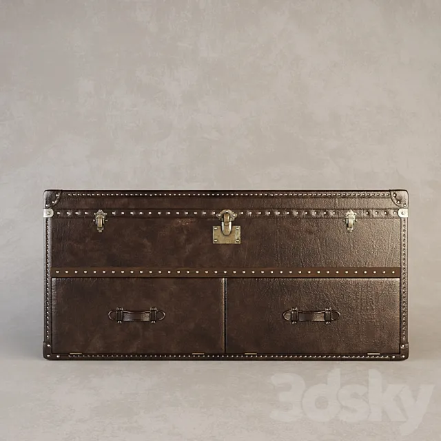 RH Mayfair Steamer Trunk Media 3DModel