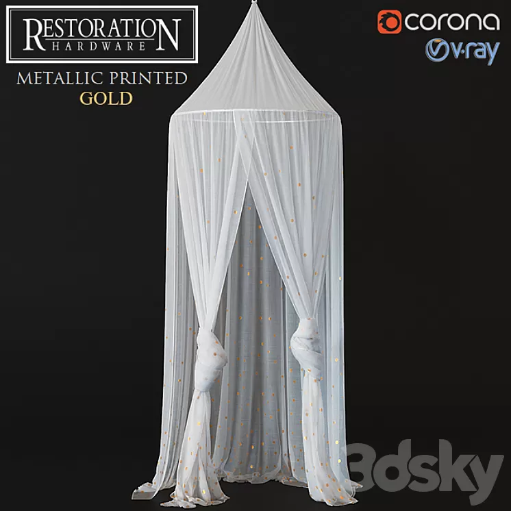 RH METALLIC PRINTED GOLD (v.2) 3D Model
