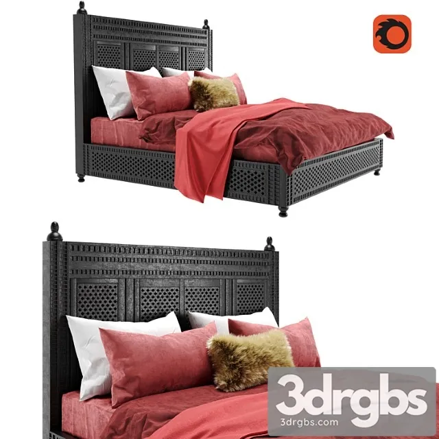 Rh Miraya Bed 3D Model Download Rh Miraya Bed 3D Model Download