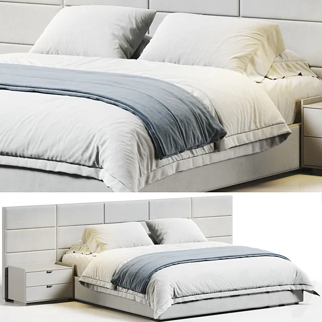 RH Modena Bed 3D Model RH Modena Bed 3D Model