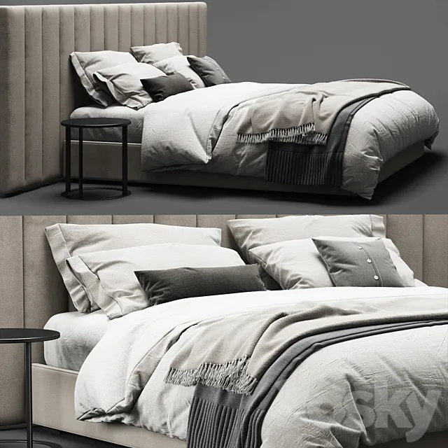 RH Modena Bed 3D Model RH Modena Bed 3D Model