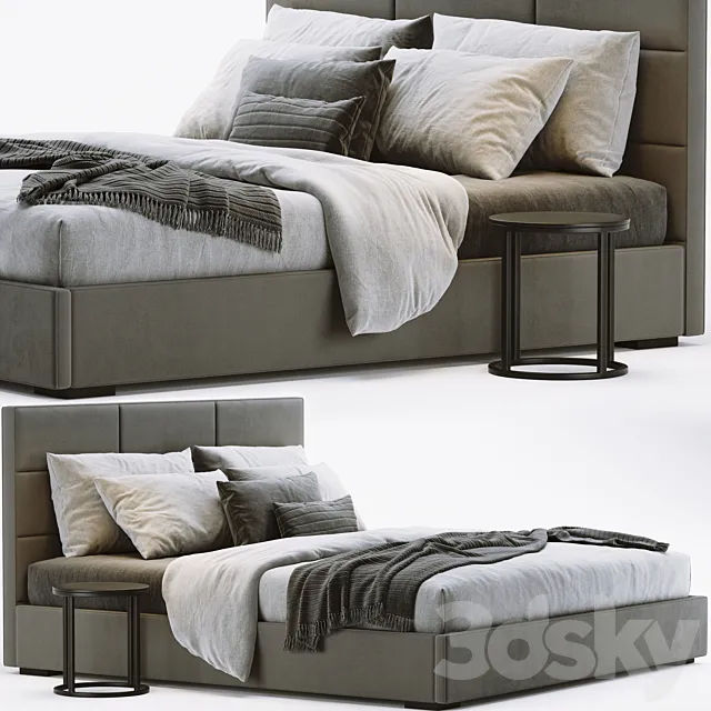 RH Modena Bed 3D Model RH Modena Bed 3D Model