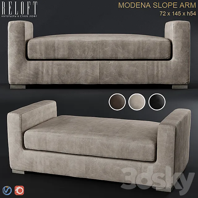 RH MODENA Bench 3D Model RH MODENA Bench 3D Model