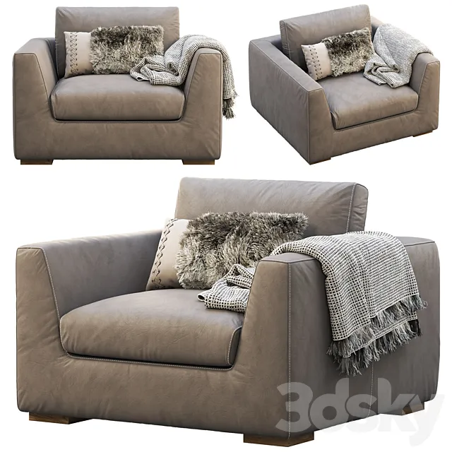 RH Modena Taper Arm Chair 3DModel