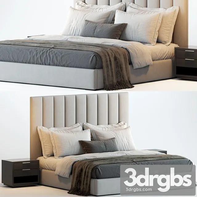 Rh modena vertical channel panel fabric platform bed Rh modena vertical channel panel fabric platform bed