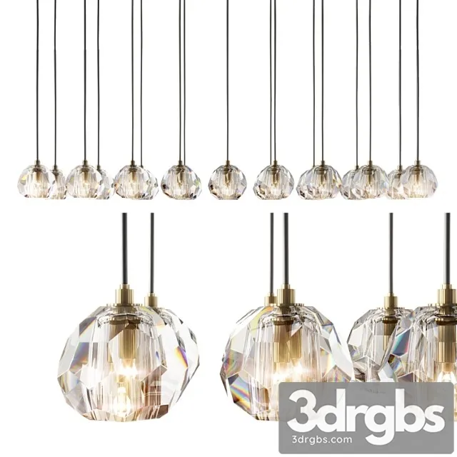 Rh modern boule de cristal chandelier 3D Model Download Rh modern boule de cristal chandelier 3D Model Download