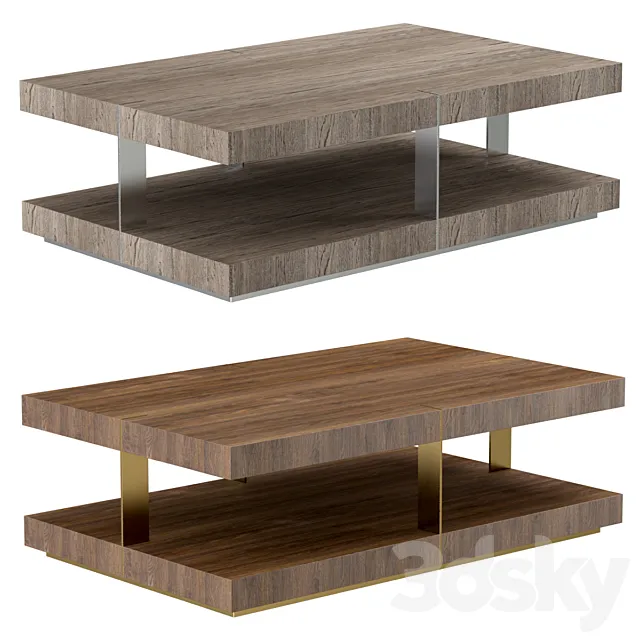 RH Modern Verrazano coffee table 3D Model