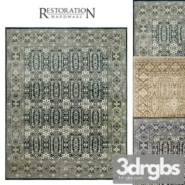 Rh moderne geometric rug 20 3D Model Download
