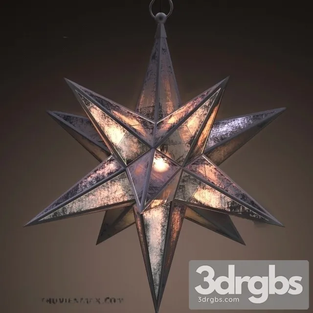 RH Moravian Star Pendant 3D Model Download RH Moravian Star Pendant 3D Model Download