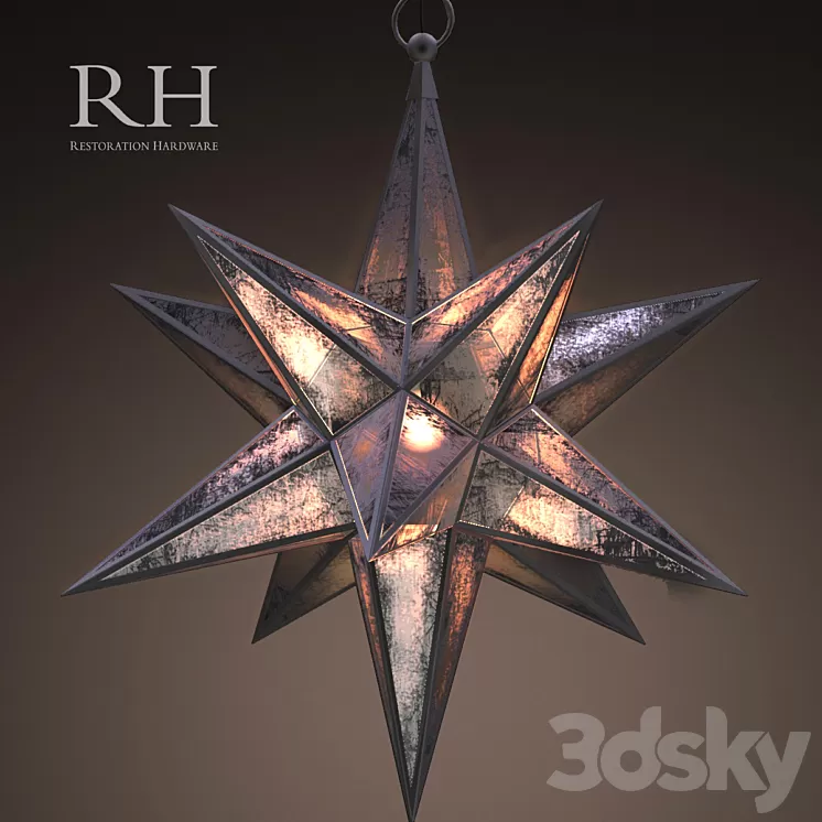 RH MORAVIAN STAR PENDANT 3D Model