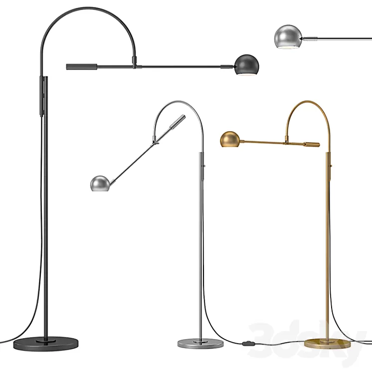 RH – Orbiter II Task Floor Lamp 3D Model RH – Orbiter II Task Floor Lamp 3D Model