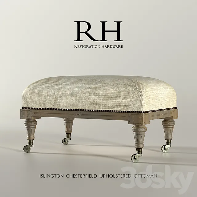 RH OTTOMAN 3DModel RH OTTOMAN 3DModel