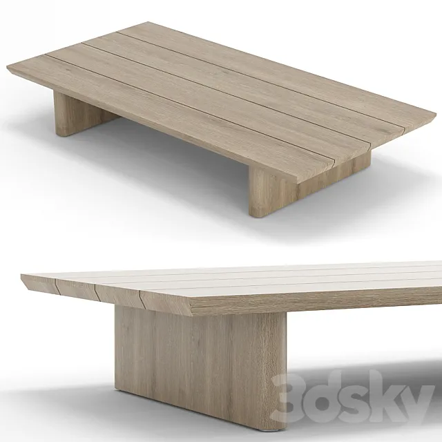 RH Outdoor Baimain coffee table 3D Model