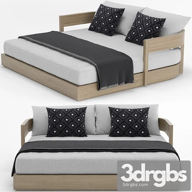 Rh outdoor baimain day bed 2 3D Model Download Rh outdoor baimain day bed 2 3D Model Download