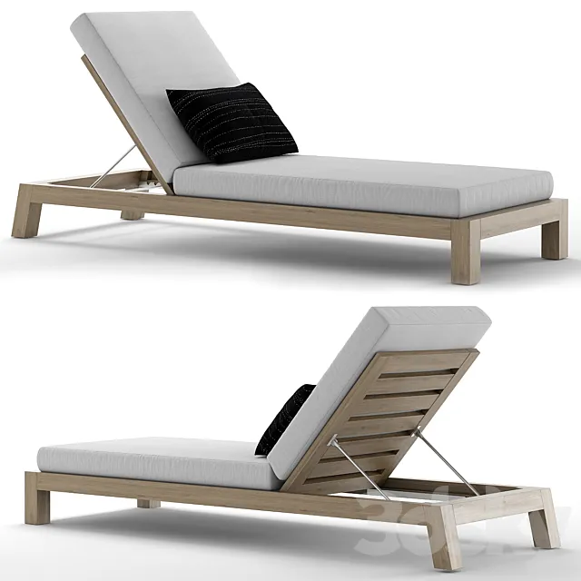 RH Outdoor Bonaire chaise 3D Model RH Outdoor Bonaire chaise 3D Model