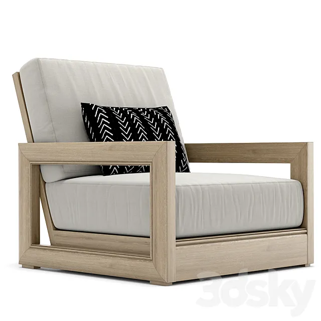 RH Outdoor Costa armchair 3D Model