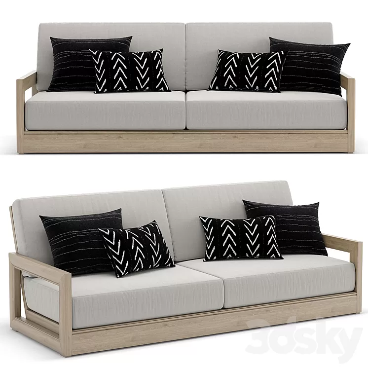 RH Outdoor Costa sofa 3D Model