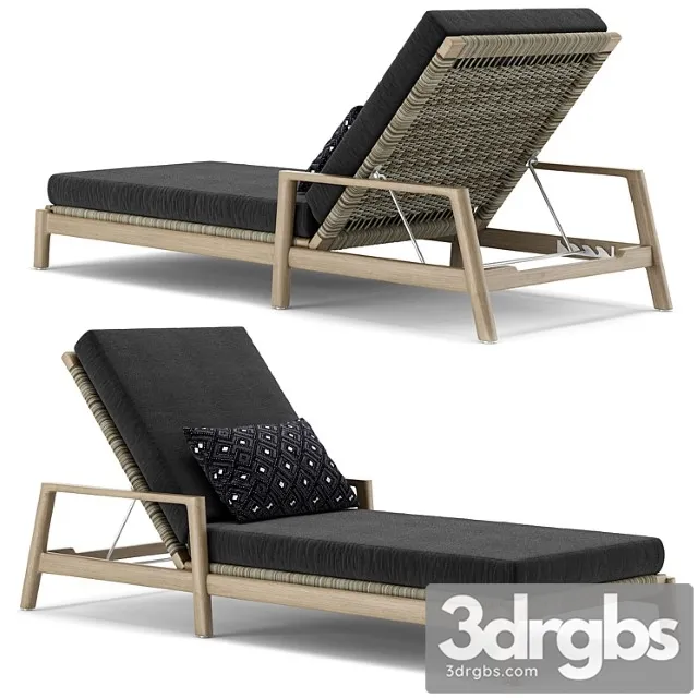 Rh outdoor mesa chaise 2 3D Model Download