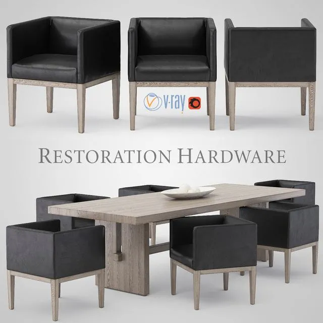 RH PACAMARA COLLECTION 3D Model RH PACAMARA COLLECTION 3D Model