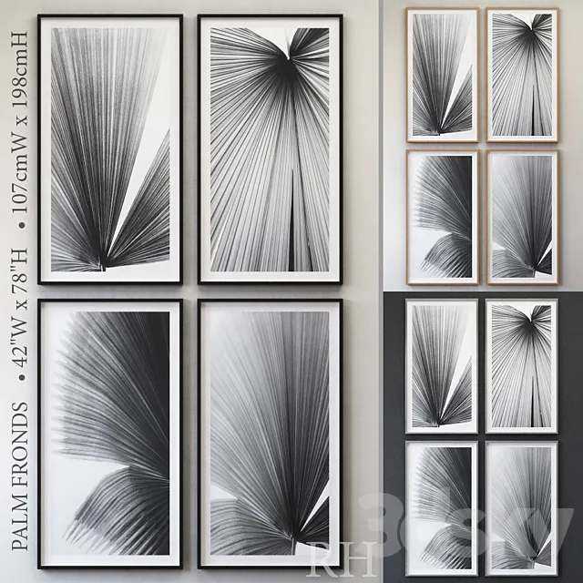 RH PALM FRONDS 3D Model RH PALM FRONDS 3D Model
