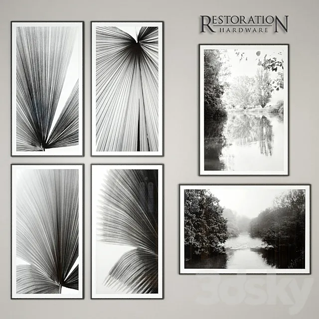 RH Palm Fronds Art 3D Model RH Palm Fronds Art 3D Model