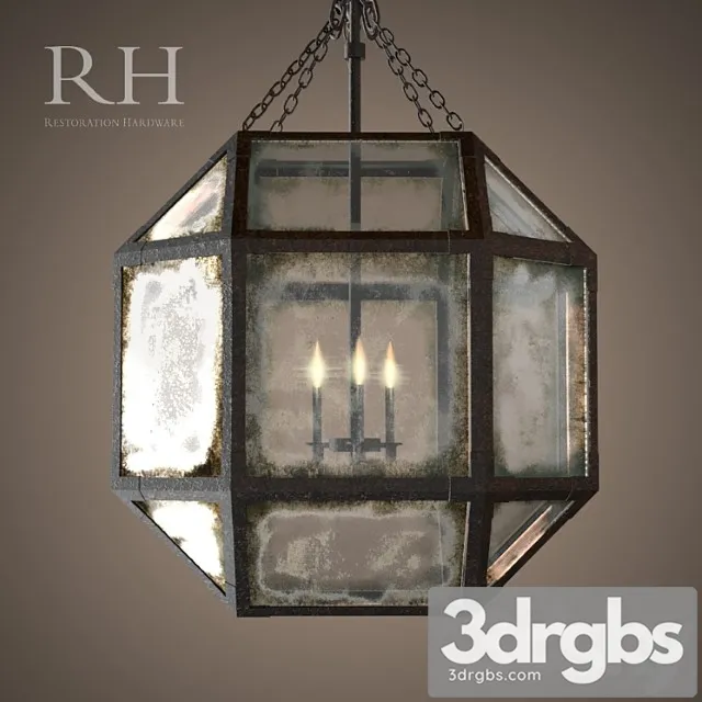 Rh Parisian Octagonal Pendant 3 Size 3D Model Download Rh Parisian Octagonal Pendant 3 Size 3D Model Download