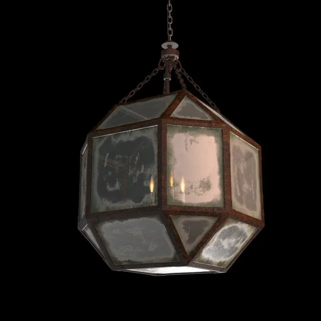 RH PARISIAN OCTAGONAL PENDANT (3 size) 3D Model RH PARISIAN OCTAGONAL PENDANT (3 size) 3D Model