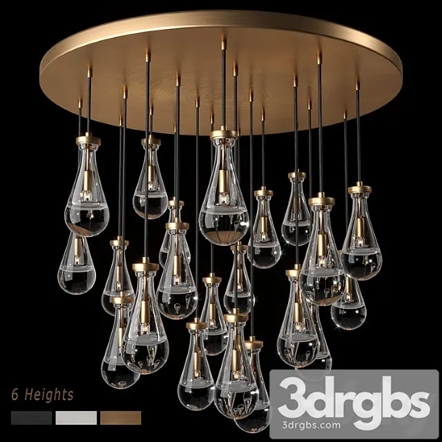 Rh Rain Round Chandelier 47 3D Model Download Rh Rain Round Chandelier 47 3D Model Download
