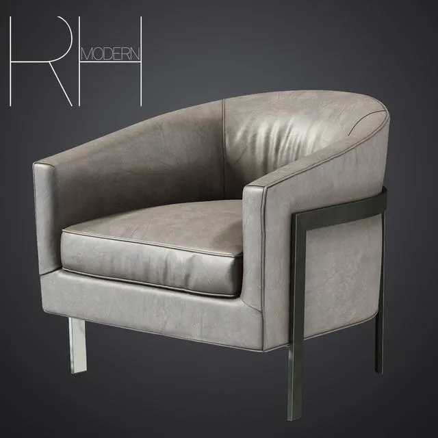 RH REGINALD LEATHER CHAIR 3D Model