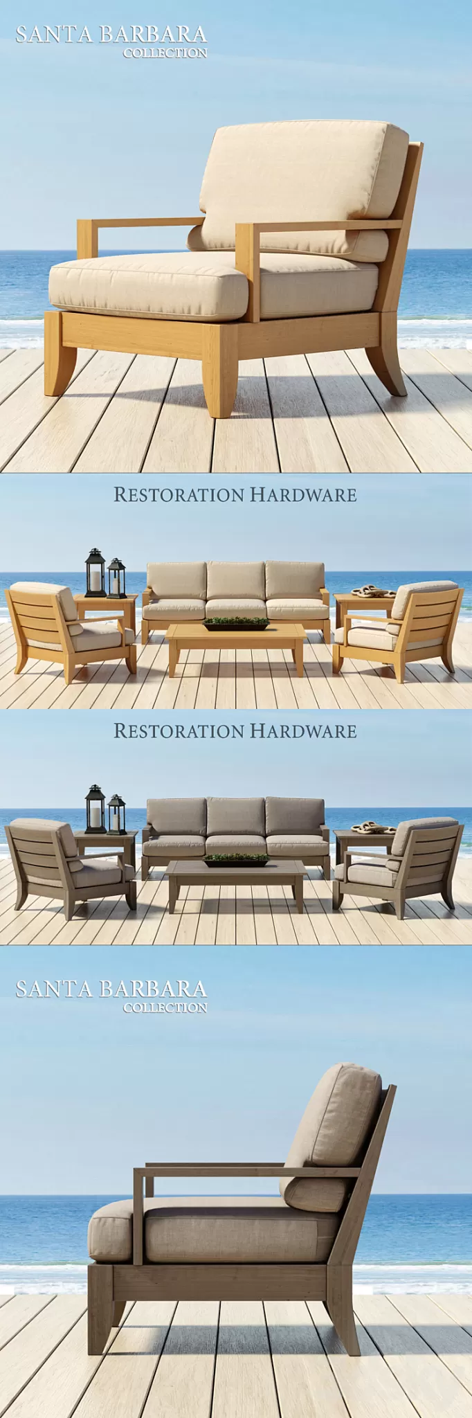 RH \/ SANTA BARBARA COLLECTION 3D Model RH \/ SANTA BARBARA COLLECTION 3D Model