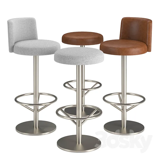 RH Sayer Swivel Stool 3D Model