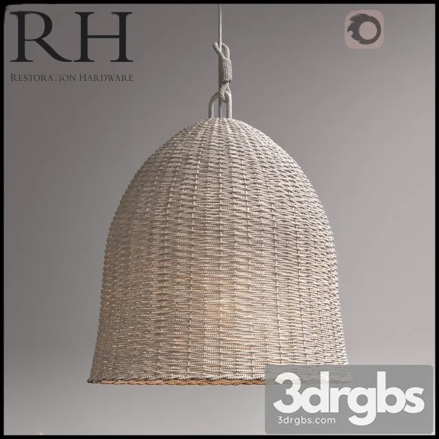 RH Seagrass Market Pendant 3D Model Download RH Seagrass Market Pendant 3D Model Download