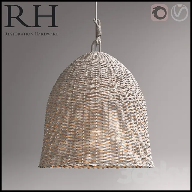 RH Seagrass Market Pendant 3DModel RH Seagrass Market Pendant 3DModel