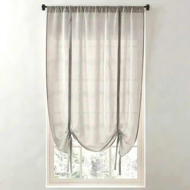 RH SHEER LINEN-COTTON TIE-UP SHADE 3D Model