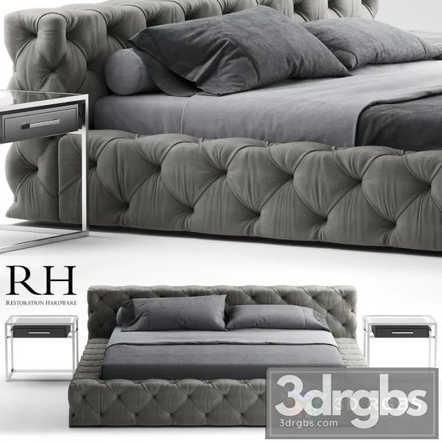 RH Soho Bed 3D Model Download RH Soho Bed 3D Model Download