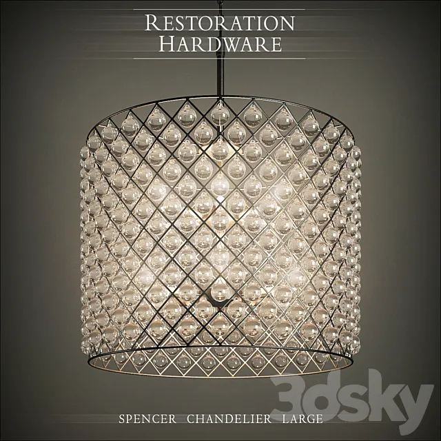 RH Spencer Chandelier 3D Model RH Spencer Chandelier 3D Model